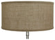 Fenchel Shades 14"x14"x7" Spider Attachment Drum Lamp Shade, Burlap Natura