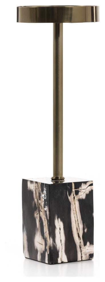 Bevin End Table, Dark Petrified Wood