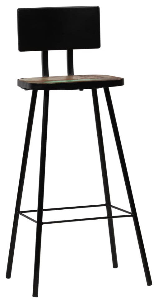 vidaXL Bar Stools 2 pcs Solid Reclaimed Wood