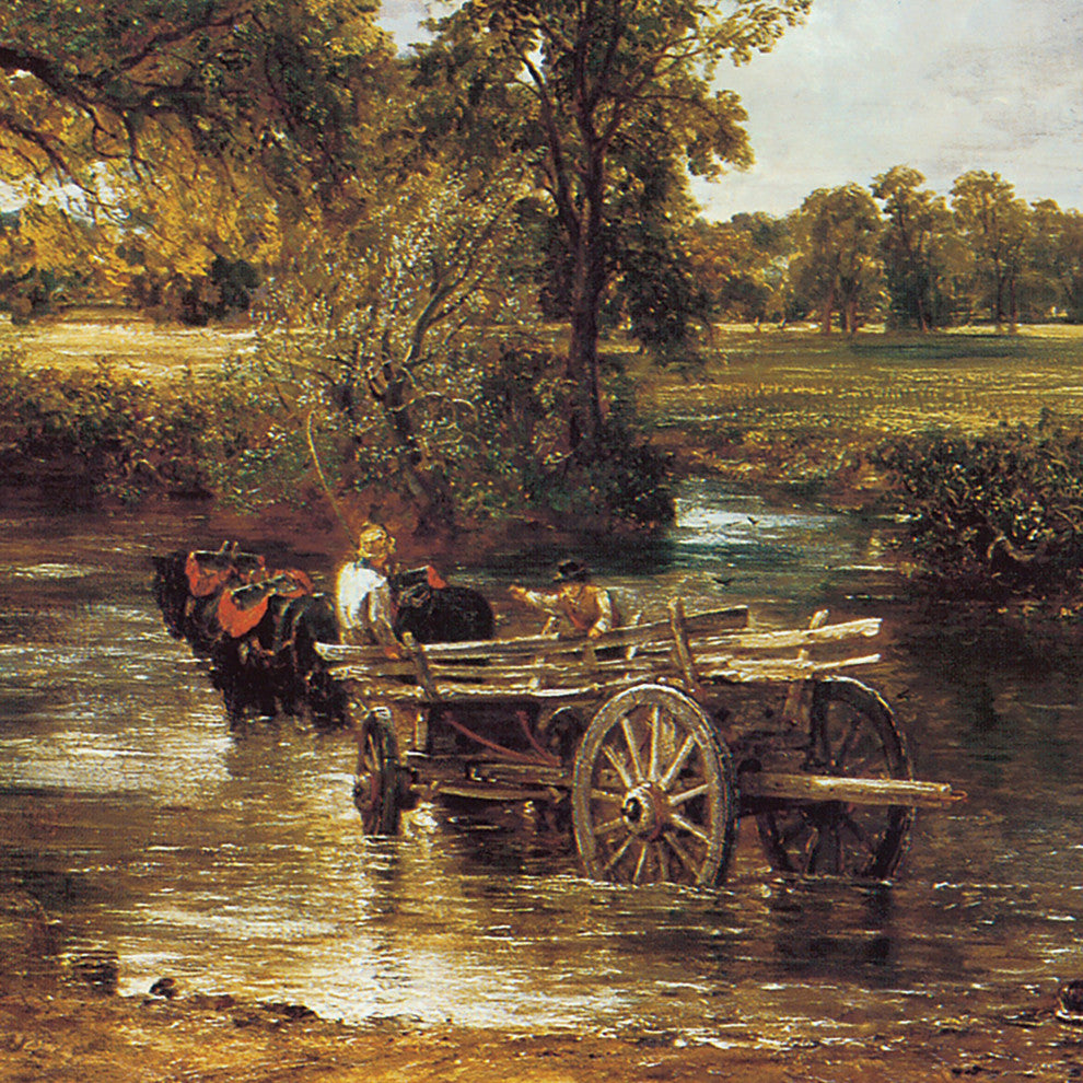 "The Hay Wain 1821" Stretched Canvas Replica, 17"x14"