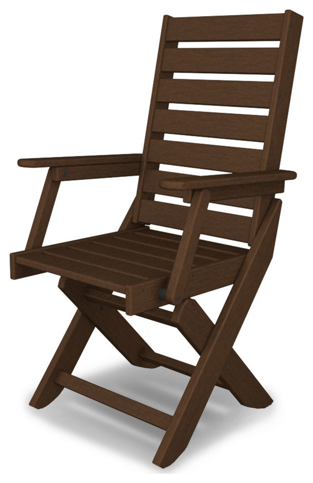 Polywood Captain Dining Chair, Mahogany