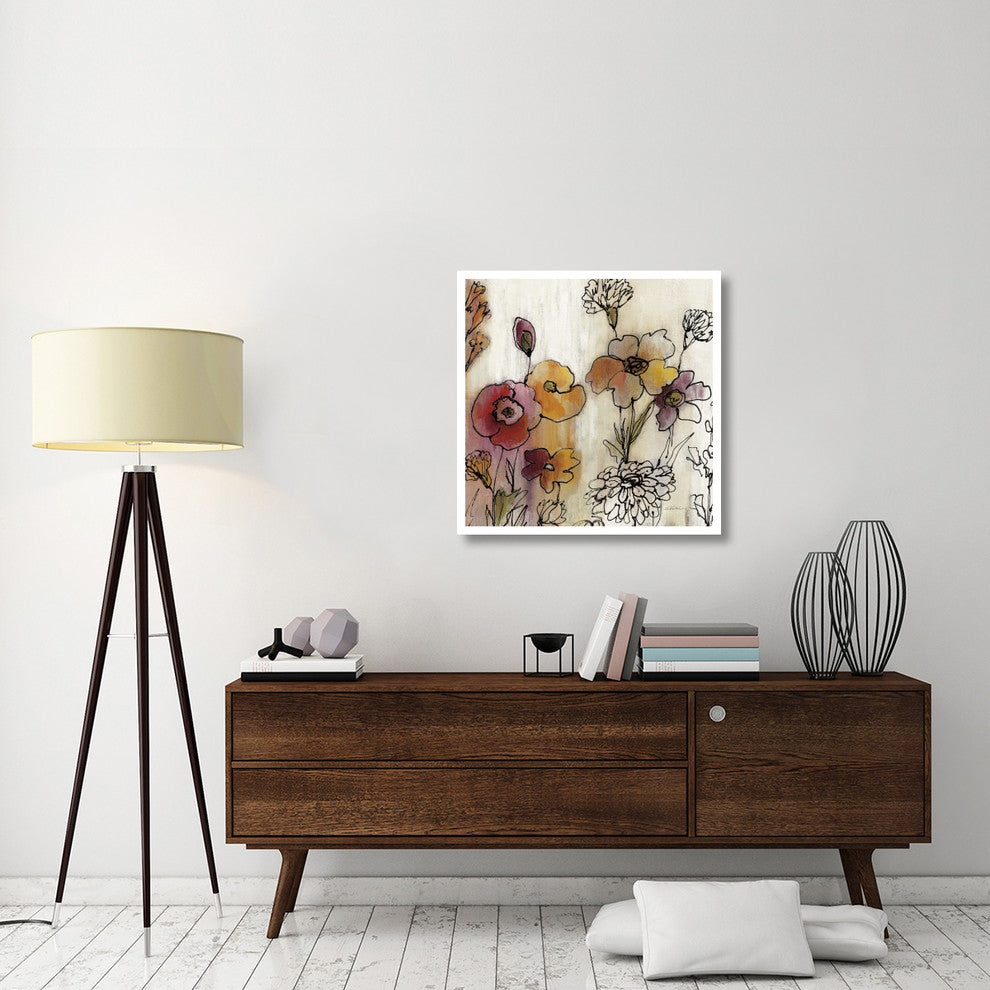 "Contemporary Botanical Cream III" Paper Print by Silvia Vassileva, 32"x32"