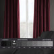 Heritage Plush Velvet Curtain Single Panel, Dark Merlot, 50"x96"