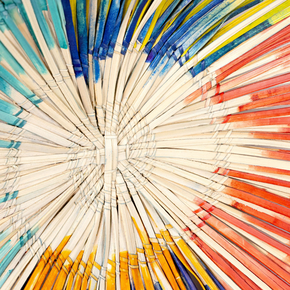 Global Crafts Sun Plate Wall Decor Rainbow, Set of 3