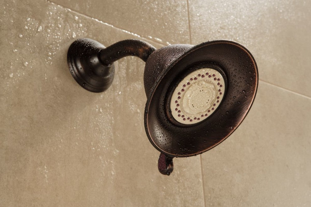 Delta Showering Components 3-Setting Shower Head, Champagne Bronze, RP34355CZ