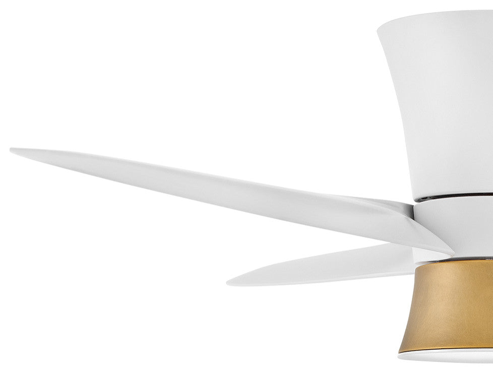 Hinkley Neo 52" Integrated LED Indoor/Outdoor Flush Mt Ceiling Fan,Matte White
