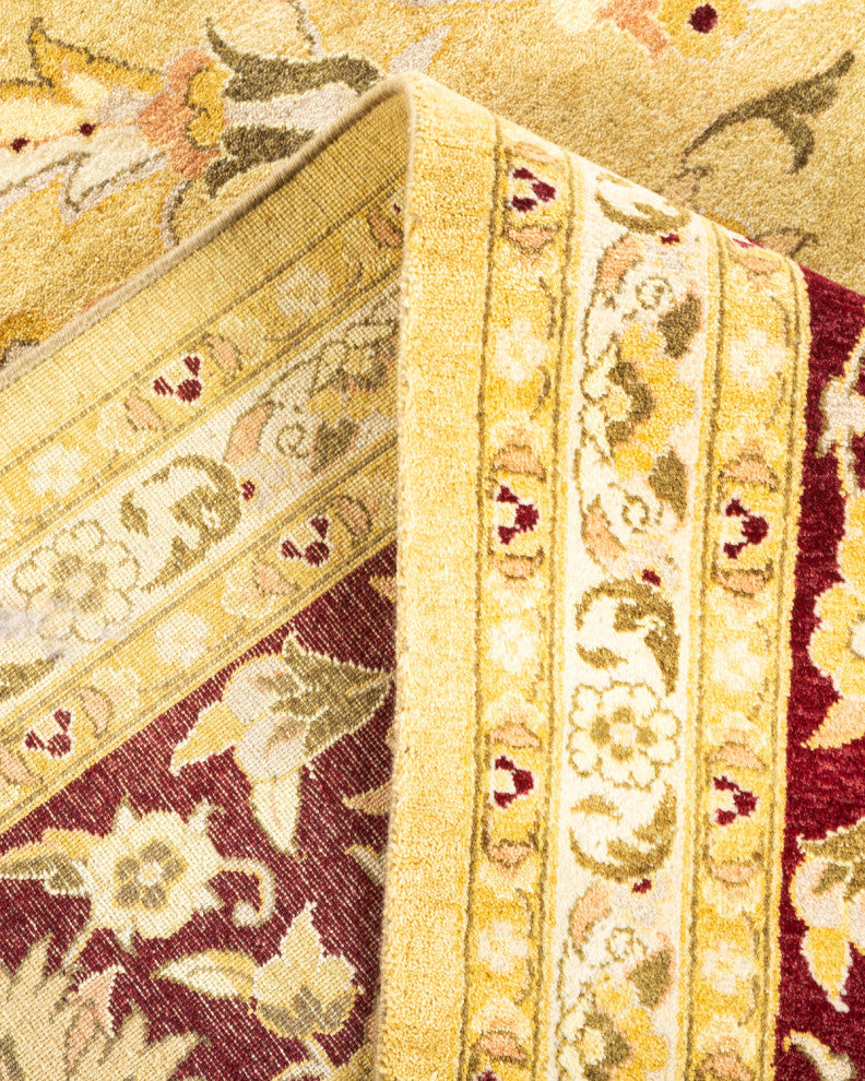 Mogul, One-of-a-Kind Hand-Knotted Area Rug Yellow, 9'2"x12'5"
