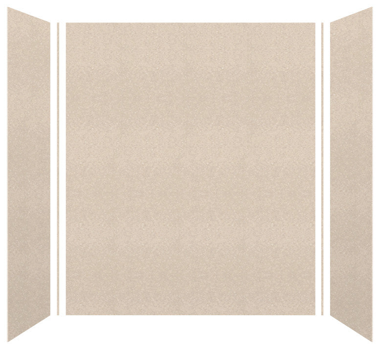 Transolid SaraMar 60"x36"x72" 3-Piece Shower Wall Kit, Cashew Velvet