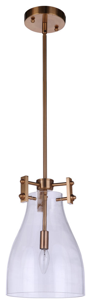 Chardonnay Mini Pendant 1  Light  Satin Brass