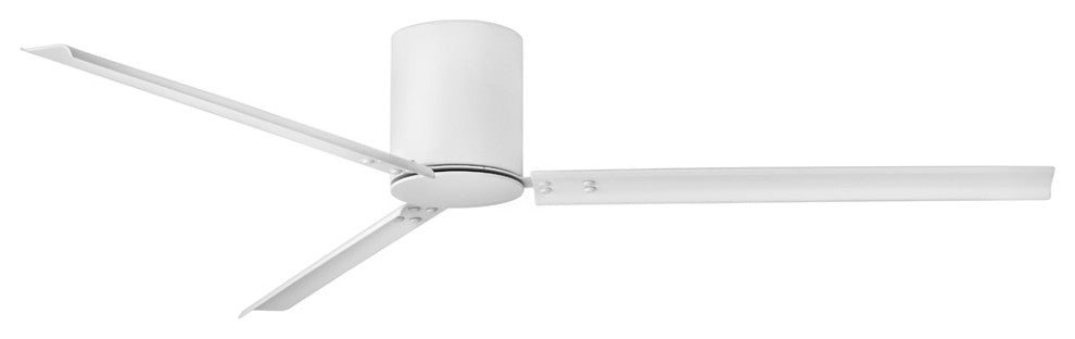 Hinkley Indy 72" Indoor/Outdoor Flush Mount Ceiling Fan, Matte White