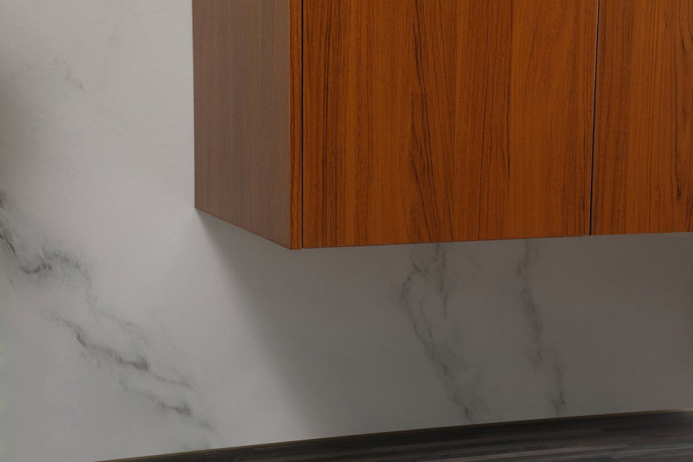 Phoebe Single Bathroom Vanity, Teak, 48", Without Backsplash