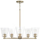 Capital Lighting, 446951AD-533, 27"Wx8"H 5-Light Chandelier