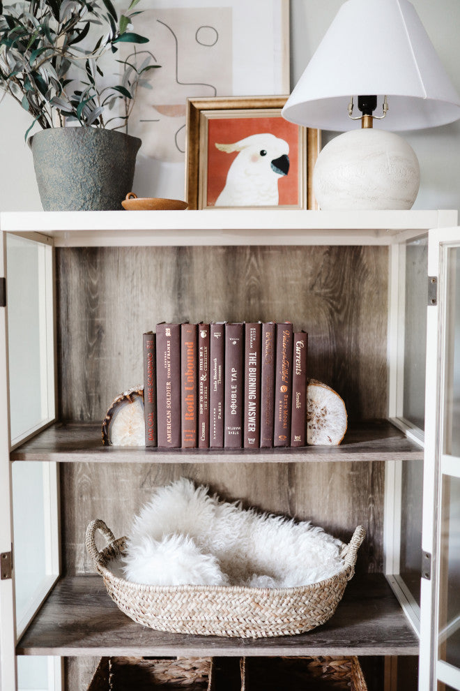 Decorative Books - Coffee Book Bundle - 1 foot of Brown Books