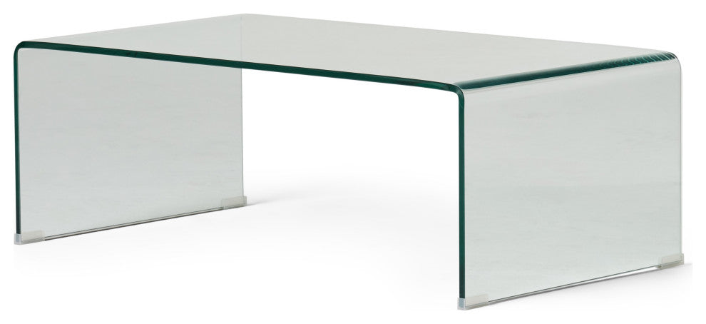 GDF Studio Classon Glass Rectangle Coffee Table