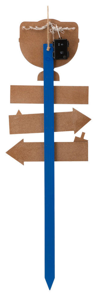 42"H Wooden HANUKKAH Yardstake With Light