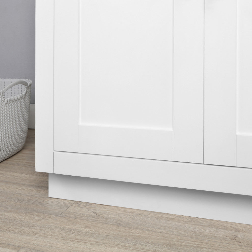 Ove Decors Bailey 36" Single Sink Vanity, White With Hardware