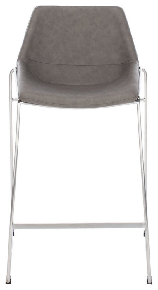 Safavieh Alexis Midcentury Counterstool, Ash/Silver