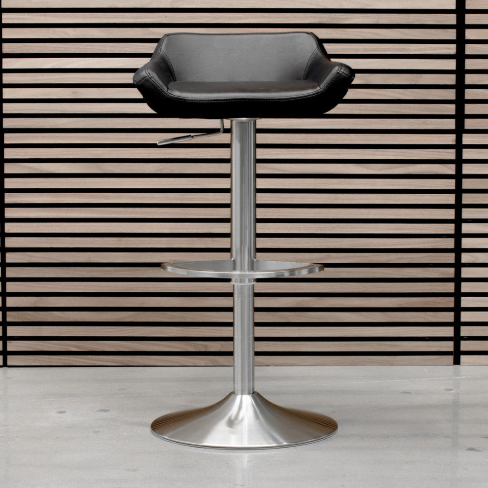 Modern Ray Bar Stool Soft White, Black
