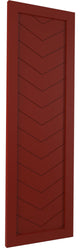 12"W True Fit PVC Single Panel Chevron Modern Style, Pepper Red, 59"H
