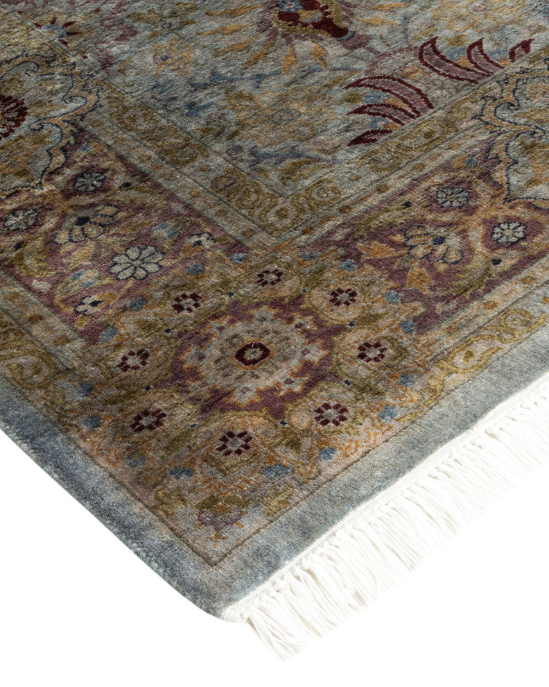 Fine Vibrance, One-of-a-Kind Hand-Knotted Area Rug Gray, 5' 3" x 10' 7"
