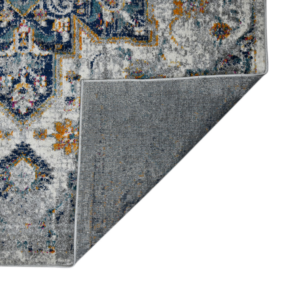 Montana Kriselda Runner, Gray, 2'7" x 8', Medallion