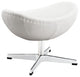 Glove Wool Ottoman, White