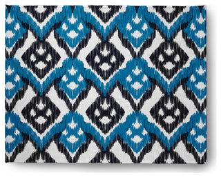 Hipster Soft Chenille Area Rug, Teal-Navy, 8'x10'