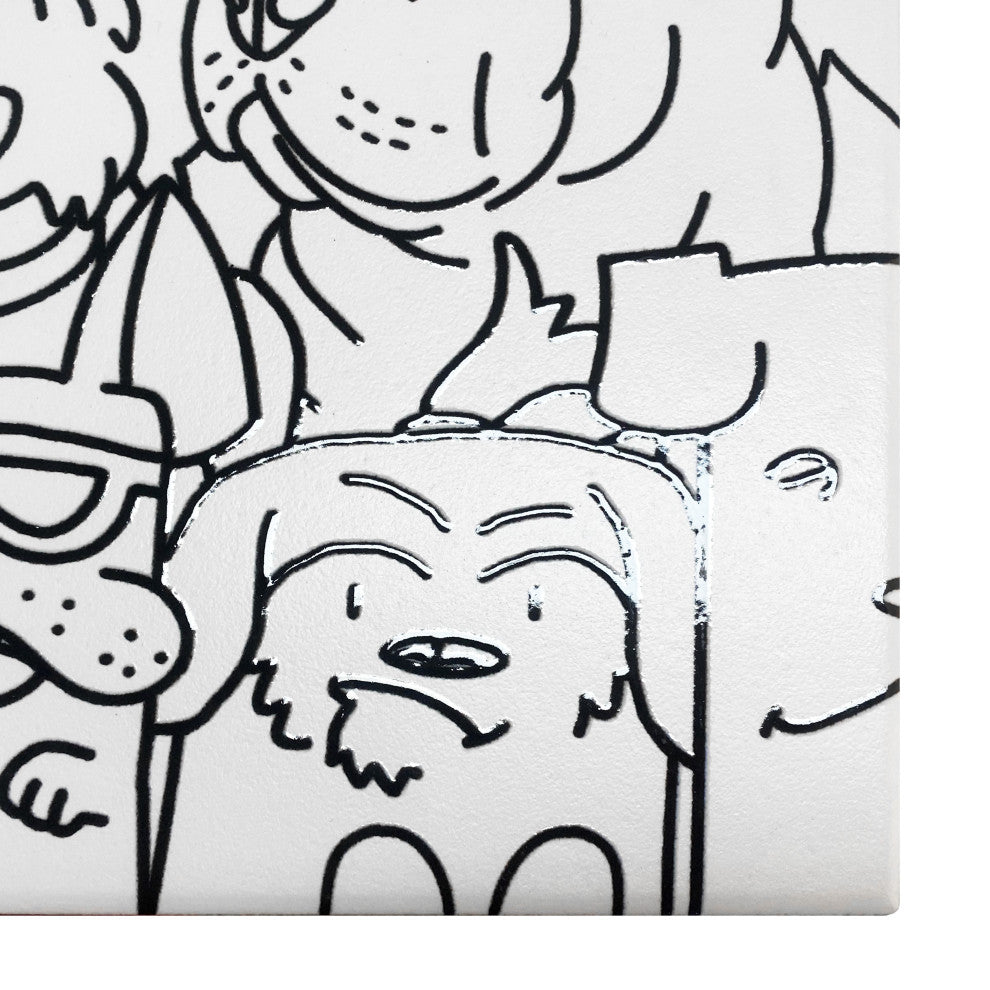 Oh My Dog and Oh My Cat Porcelain Floor and Wall Tile, Dog