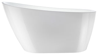 Vanity Art Freestanding Acrylic Soaking Bathtub, Pure White, 55"