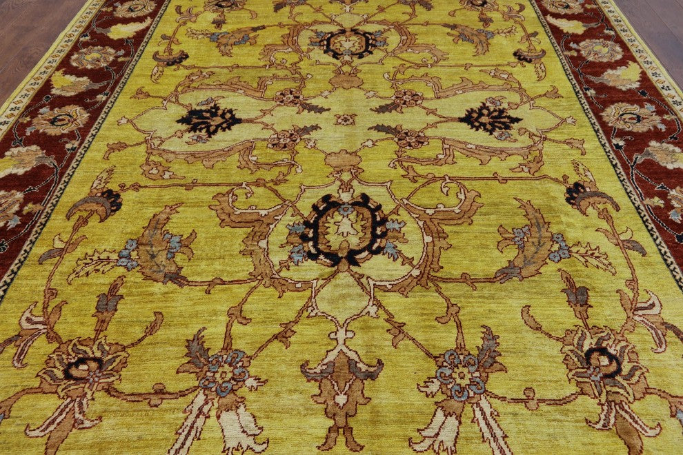 Peshawar Oriental Hand Knotted Area Rug 8'x10', P2607