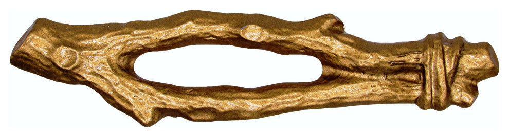 Twigs Cabinet Pull, Lux Gold