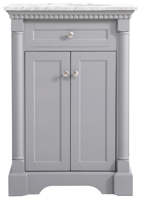 Home Living 24" Single Bathroom Vanity, Gray