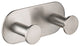 Elie Bathroom Robe and Towel Double Hook, Nickel