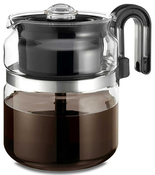 8 Cup Glass Coffee Pot With Stovetop Percolator