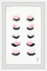 "Rows of Lashes" Framed Painting Print, 30"x45"