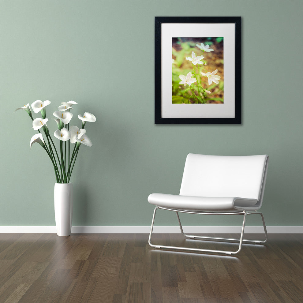 PIPA Fine Art 'Tranquil Carolina Spring Beauty' Matted Framed Art, 14x11