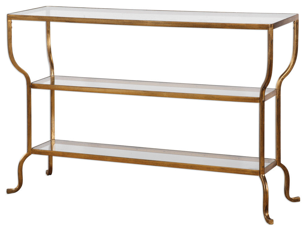Uttermost Deline Gold Console Table