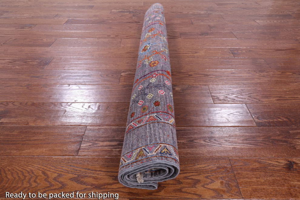 4' 2" X 6' 0" Persian Tabriz Handmade Wool Rug Q9814