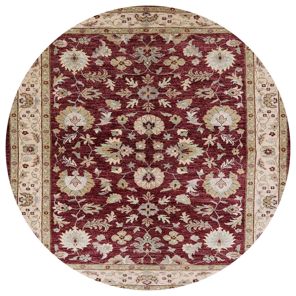 Ahgly Company Indoor Round Mid-Century Modern Area Rugs, 4' Round