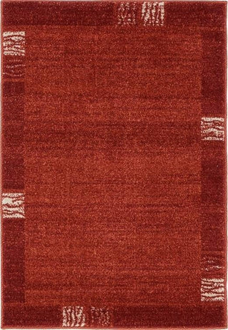 Unique Loom Rust Red Del Mar Sarah 2' 2 x 3' 0 Area Rug