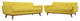 Modern Sunny Engage Loveseat and Sofa Set of 2