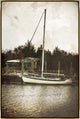 30x45 Sailboat, Framed Artwork, Gold