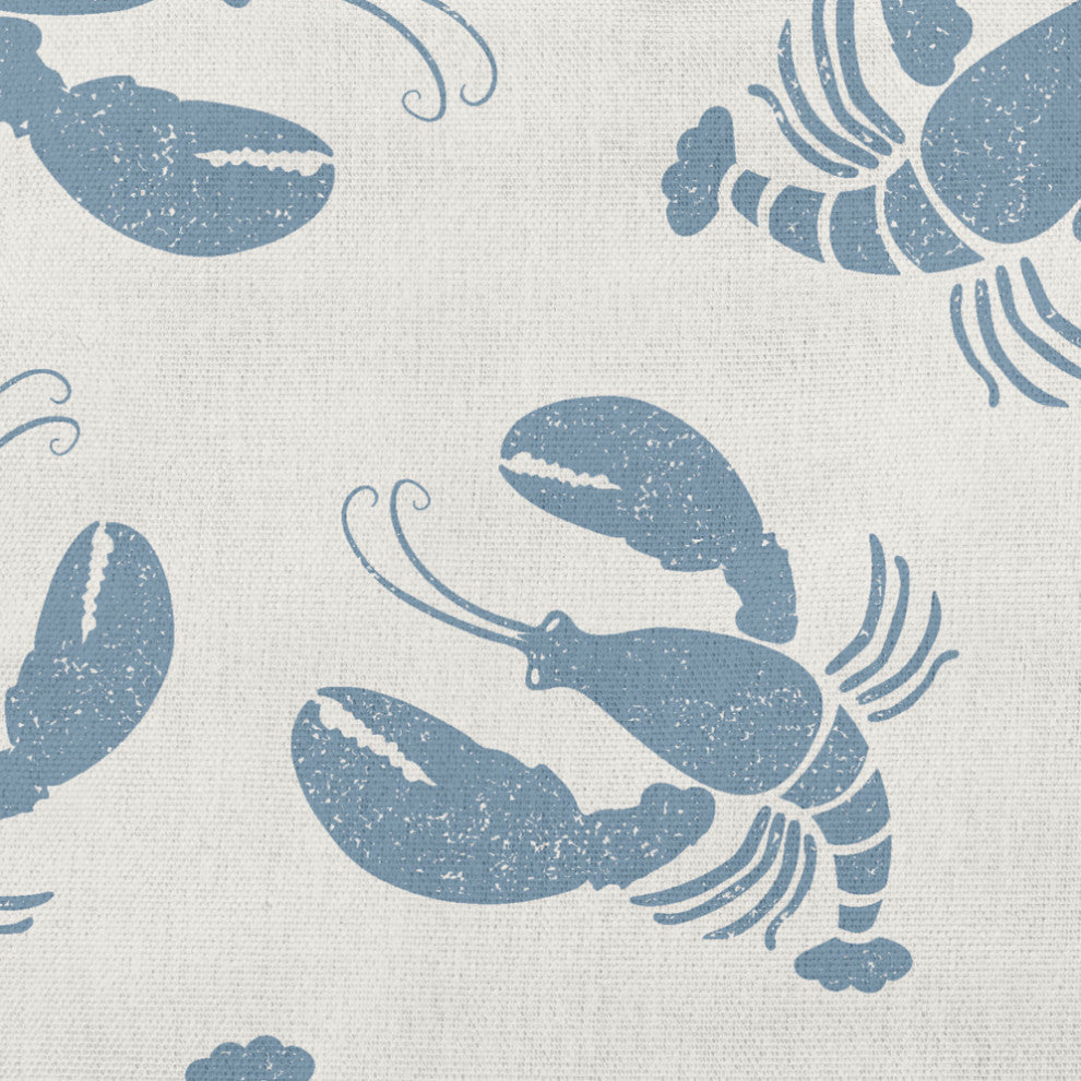 20x20" Lobster Fest Nautical Decorative Indoor Pillow, Dusty Smoke