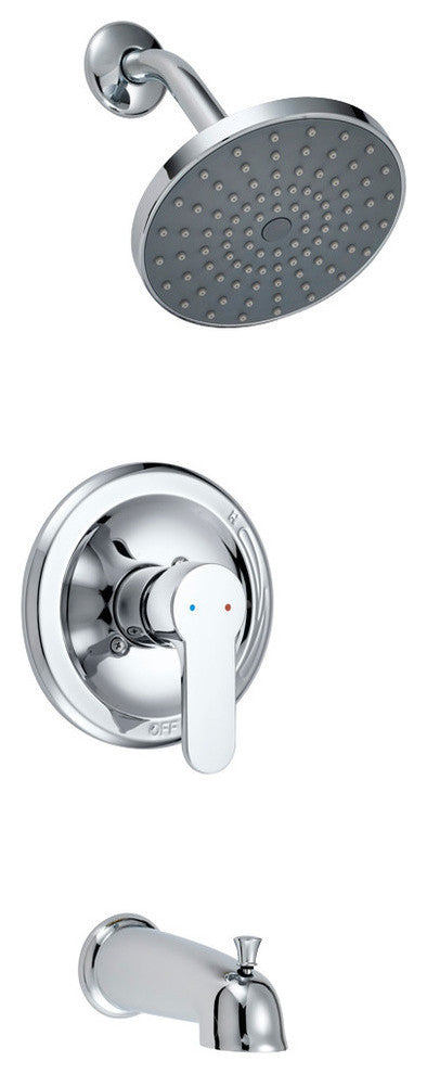 Designers Impressions 685755 Polished Chrome Tub/Shower Combo Faucet