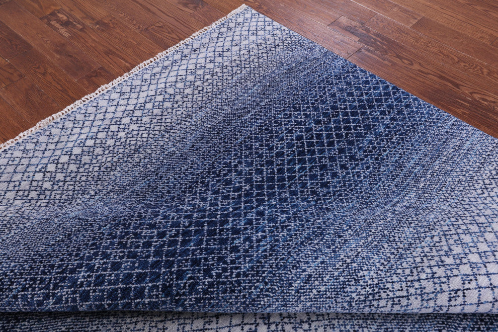 8' 2" X 10' 0" Savannah Grass Handmade Wool Rug - Q13197