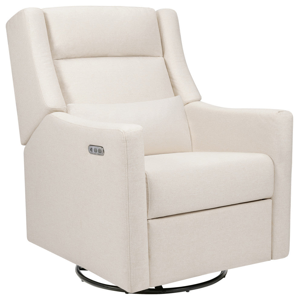 Kiwi Plus Power Glider Recliner w/ Power Headrest, Performance Cream Eco-Weave