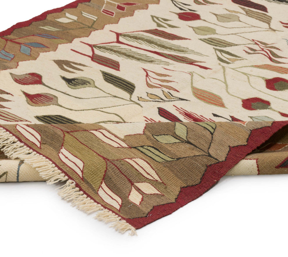 New Handwoven Turkish Kilim Rug 3' 11" x 5' 9", 47 in. x 69 in.