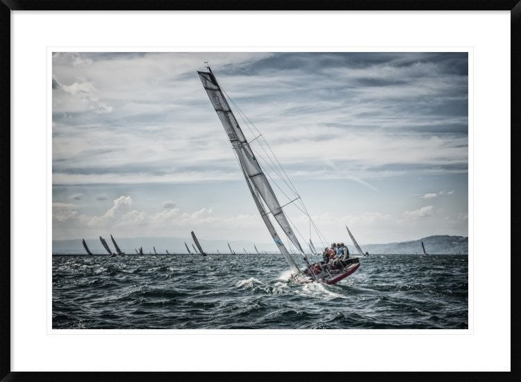 "Le Retour" Framed Digital Print by Jose Fangueiro, 38"x28"