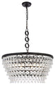 Elegant Lighting Nordic 6-Light Chandelier Black