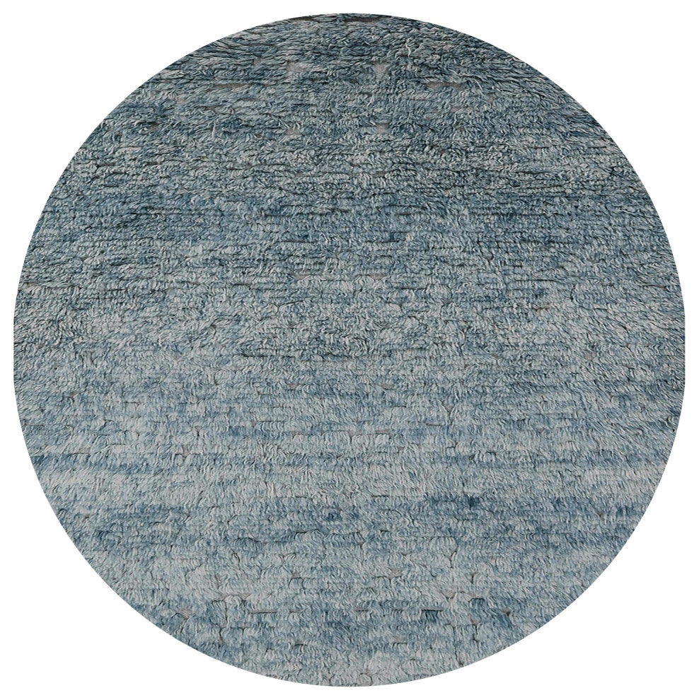 Ahgly Company Indoor Round Mid-Century Modern Area Rugs, 6' Round